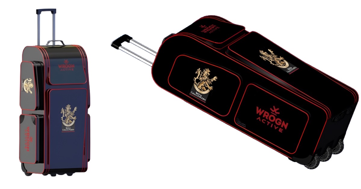 Detailed 3D model of a modern suitcase featuring a unique design.