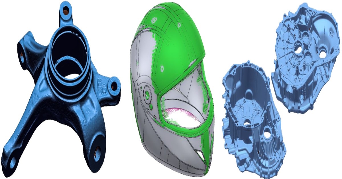 Conversion of 3D scanned objects into CAD files for engineering.