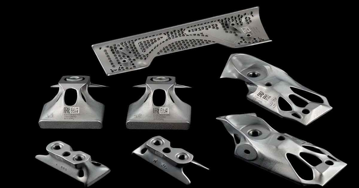 rolls royce 3d printed metal part