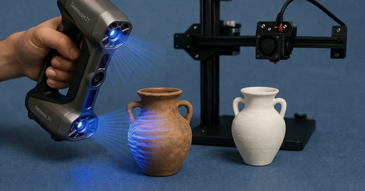 Rapid prototyping and additive manufacturing in 3D scanner