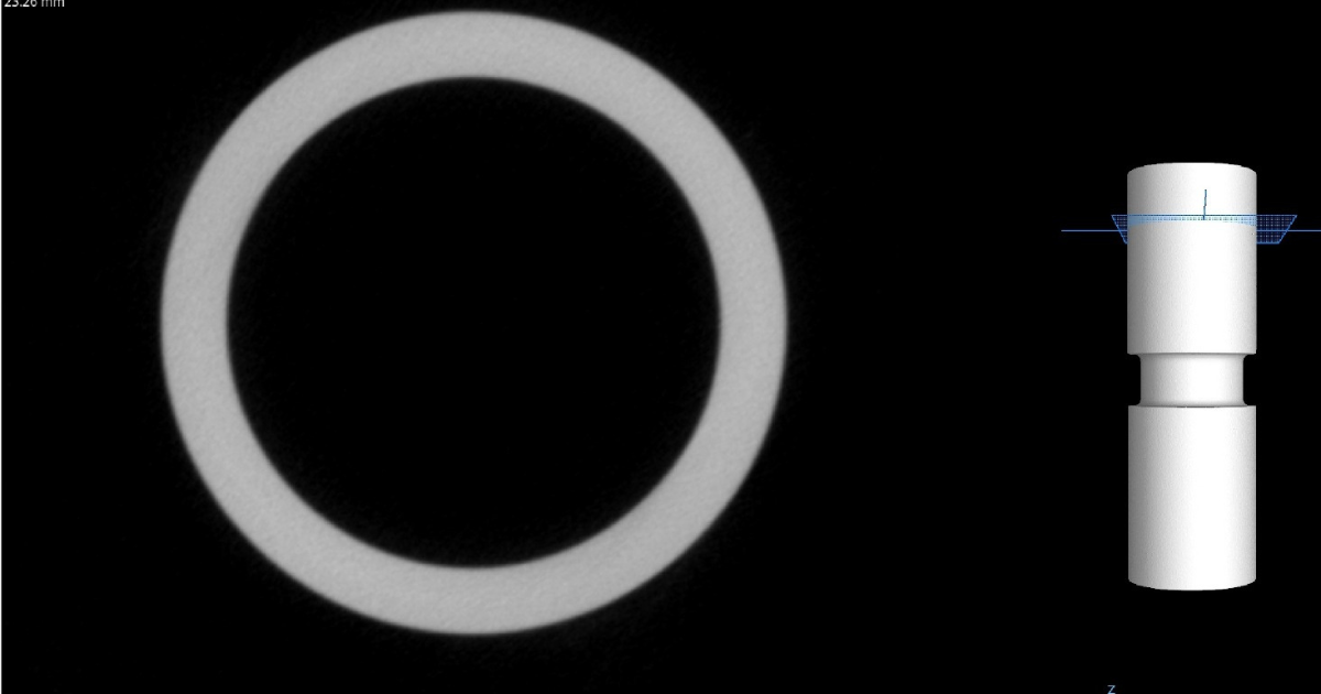 CT Measuring In Aerospace part