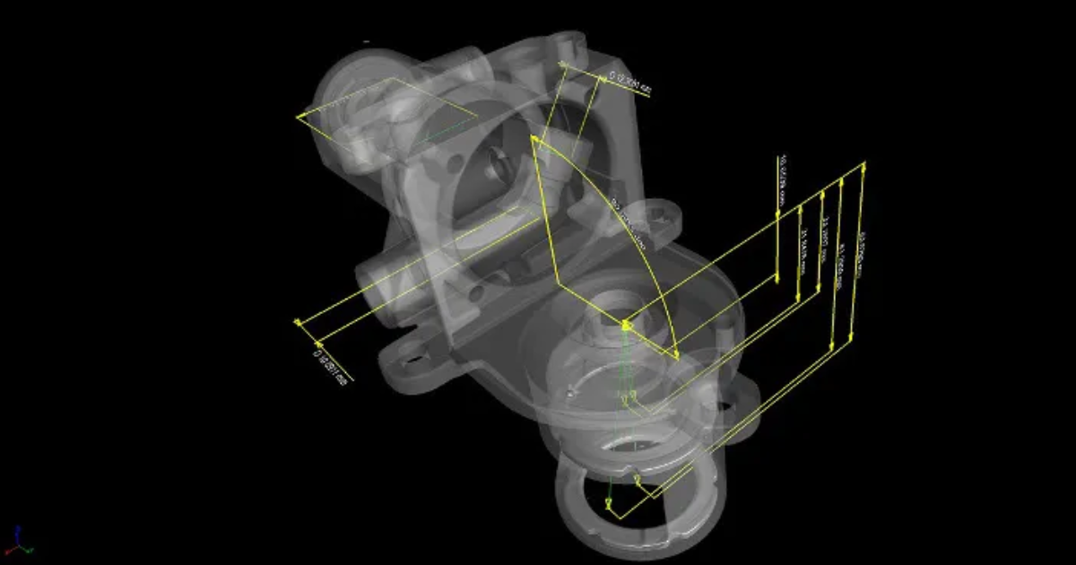 CT Measuring In Aerospace part