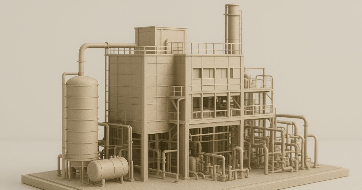 Industrial scaled 3D model