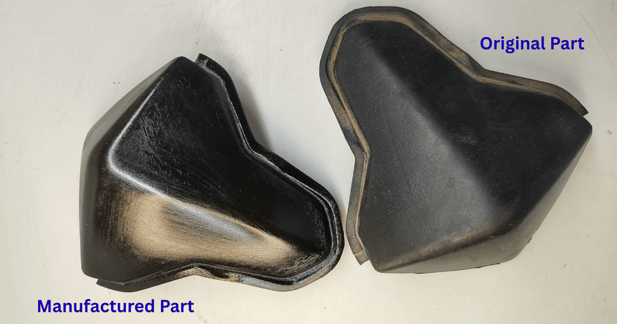 Manufactured part and original part