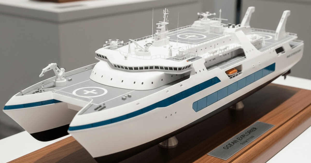 Marine scaled 3d model