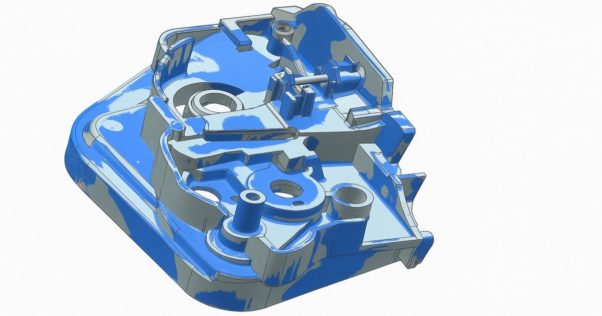 Blueprint of a 3D reverse engineered component